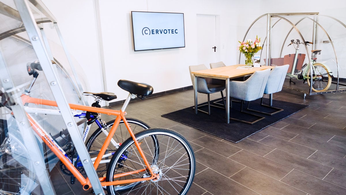 Cervotec-Fahrradgaragen-Ausstellung